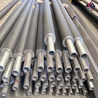 Στερεό οδοντωτό σπειροειδές φτερωτό λέβητα φτερωτό σωλήνα ανταλλάκτη θερμότητας αντι-σόφια ατσάλι