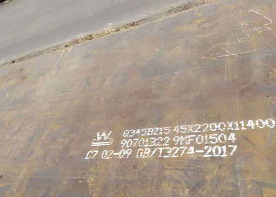 Καυτός - κυλημένη λεβήτων κραμάτων χάλυβα φύλλων πιάτων 16mn Q345b δομή κραμάτων μαγγάνιου χαμηλή