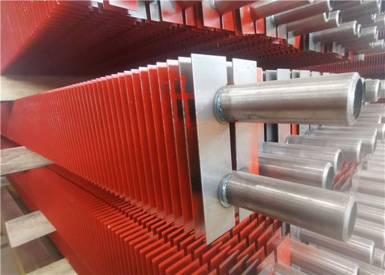 OD 200MM διπλός σωλήνας πτερυγίων λεβήτων χάλυβα τύπων Χ για τον ανταλλάκτη θερμότητας